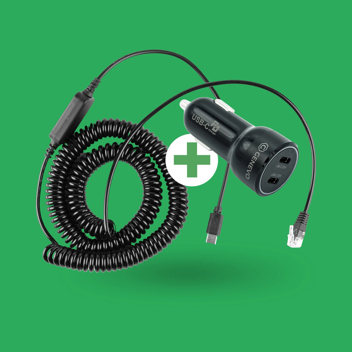 USBC-STROMKABEL inkl. 12V ADAPTER FÜR GENEVO MAX